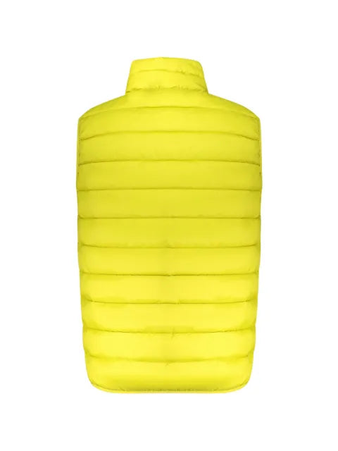 NORWAY 1963 Giallo quilted logo-patch zip-up gilet