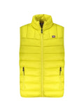 NORWAY 1963 Giallo quilted logo-patch zip-up gilet