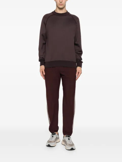 Eleventy raglan-sleeve side-stripe sweatshirt