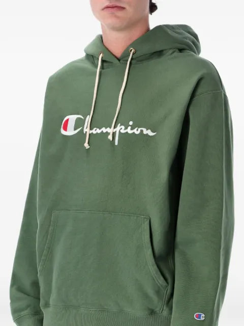 CHAMPION REVERSE WAVE logo-embroidered hoodie