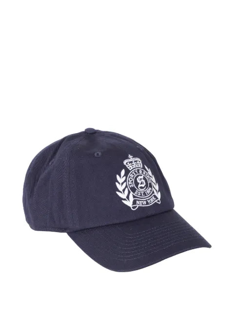 Sporty & Rich Crest embroidered baseball cap