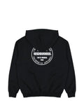 Neighborhood logo-print drawstring hoodie