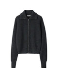 LEMAIRE zipped cardigan in virgin wool