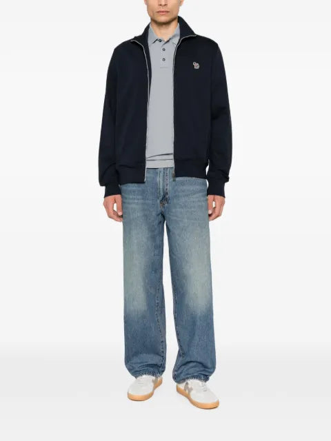 PS Paul Smith Zebra-patch zip-up sweatshirt
