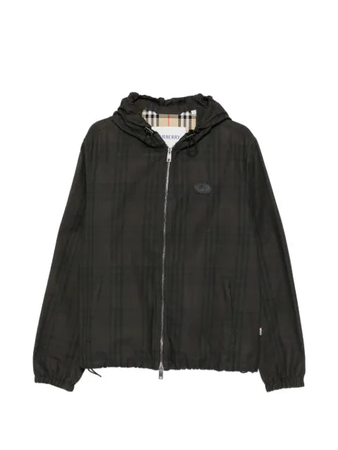 Burberry Check cotton Newport hooded jacket