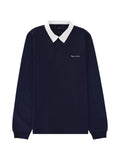 PS Paul Smith logo-embroidered contrast-collar sweatshirt