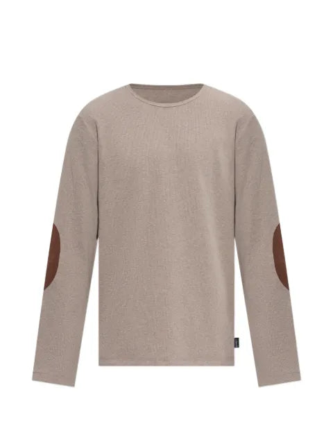 MM6 Maison Margiela elbow-patch ribbed-knit sweater