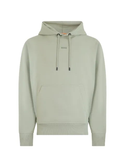 BOSS logo-print drawstring hoodie