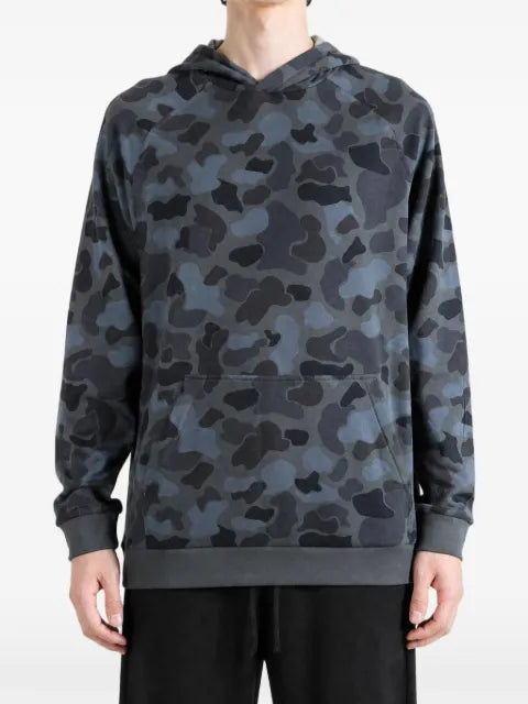 Free Fly camouflage-print raglan-sleeve hoodie