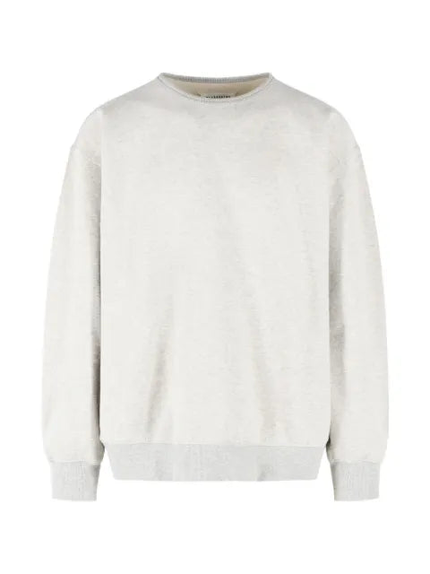 Maison Margiela denim-patchwork crew-neck sweatshirt