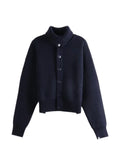 extreme cashmere n°377 high-neck cardigan