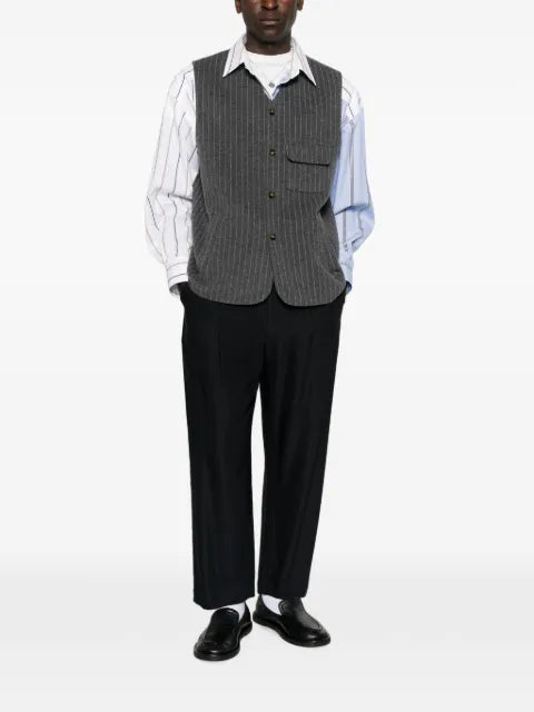Drôle De Monsieur pinstripe-pattern sleeveless vest