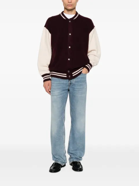 Laneus stripe-detail bomber jacket