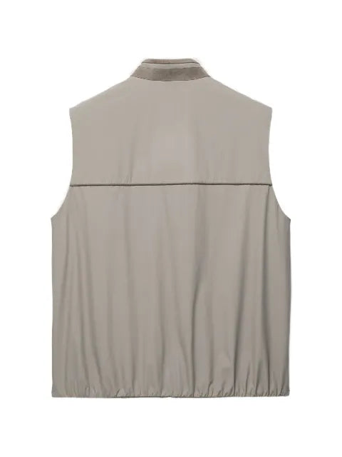 Shanghai Tang Mandarin high-neck zip-up vest