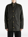 Barbour waxed-cotton funnel-neck jacket