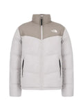 The North Face logo-embroidered quilted jacket
