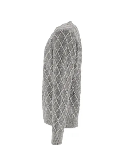 Ballantyne diamond-stitch sweater