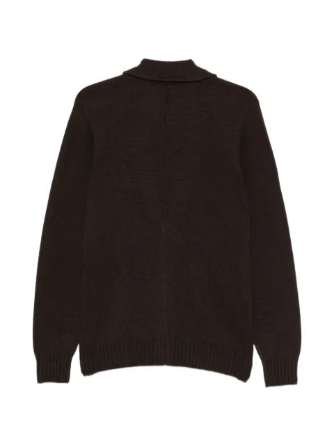 AROVESCIO button-up notched-lapel cardigan