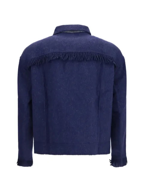 Baziszt Vedu fringe-trimmed reversible jacket