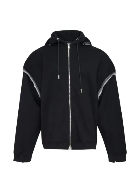 Mastermind Japan zip-up layered hoodie