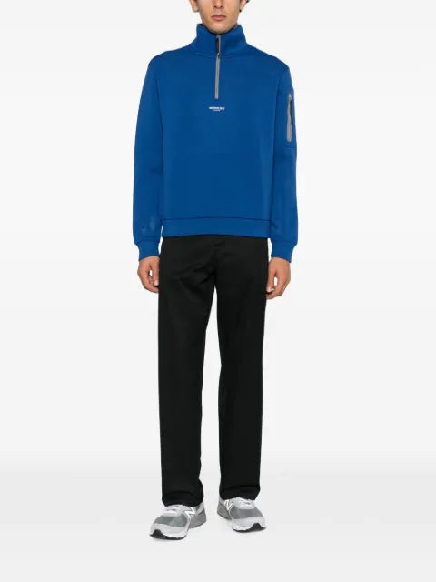 Murphy&Nye Scrupper logo-print quarter-zip sweatshirt