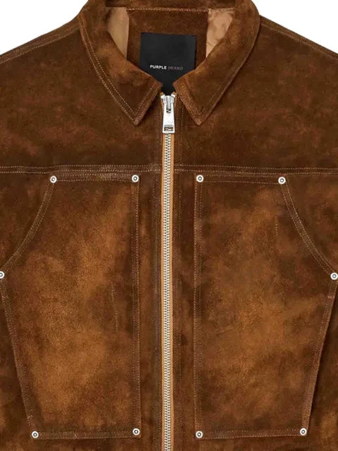 Purple Brand suede carpenter jacket