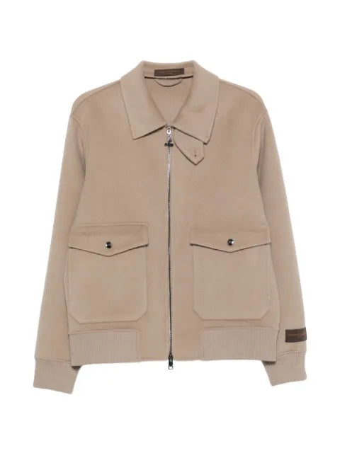 ON THE BUND zip-up flap-pocket jacket