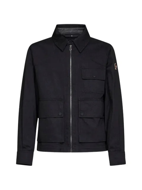 Moncler Grenoble logo-patch zip-up jacket
