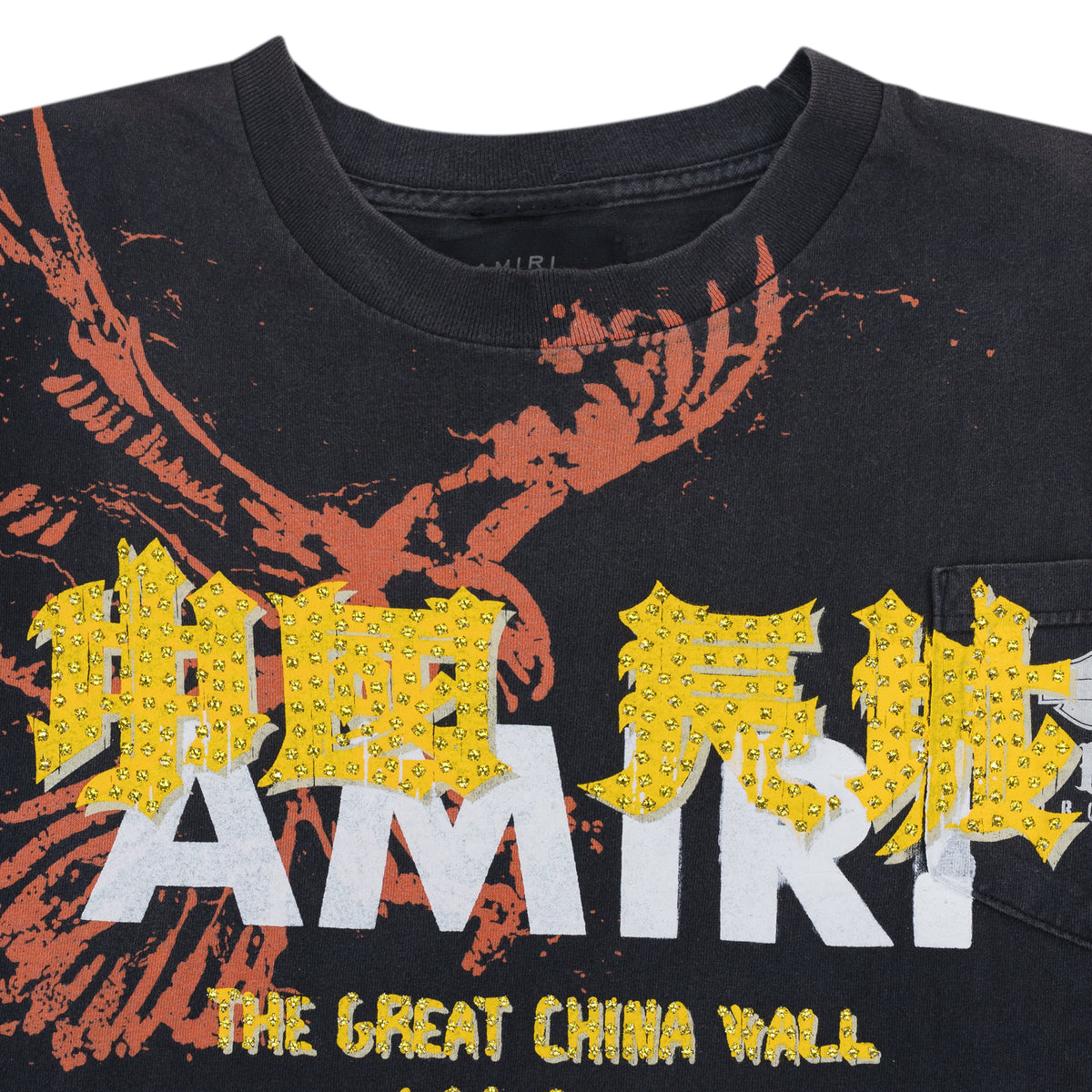 Yellow T.G.C.W Vintage Crystal T-shirt