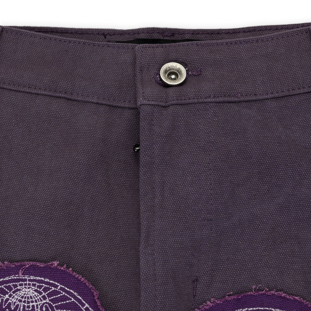 Purple Dual Patch Pocket Cargo Pants