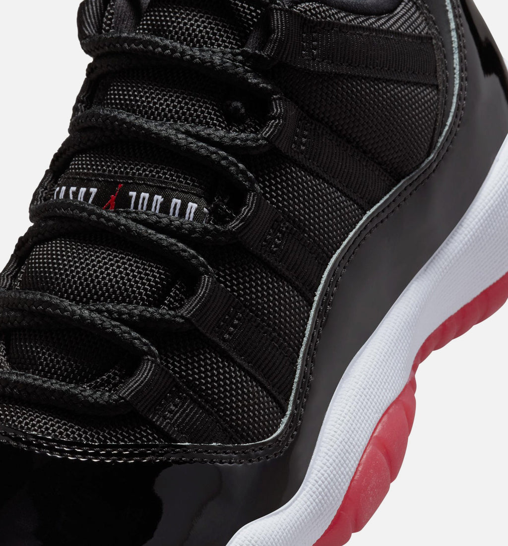 Air Jordan 11 Retro Bred Grade School Lifestyle Shoe – Black/Varsity Red/White