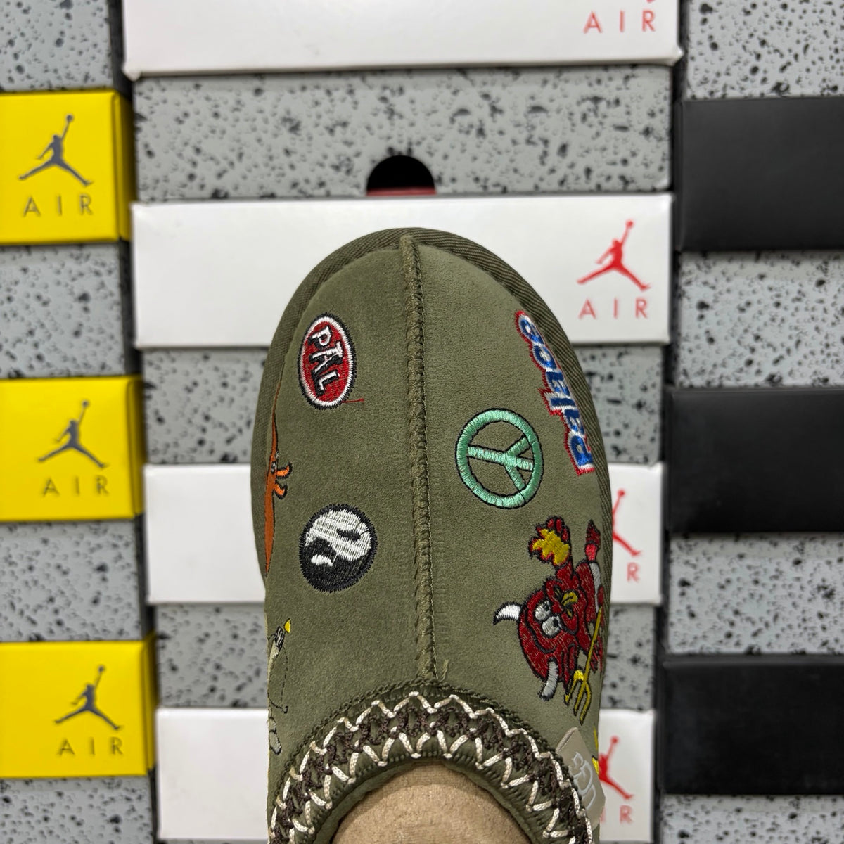 UGG × Palace Tasman Slipper – Forest Moss