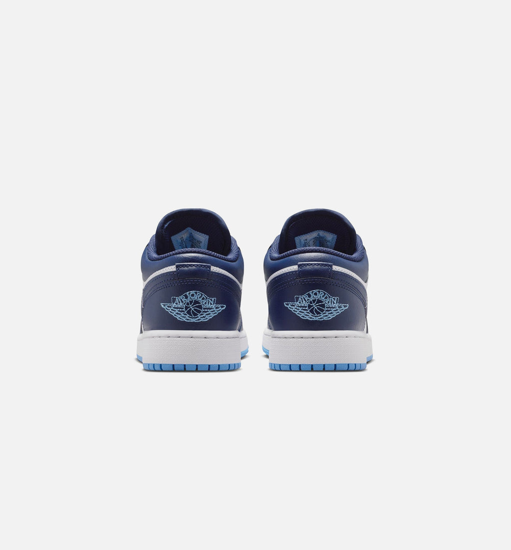 Air Jordan 1 Low Grade School Lifestyle Shoes - Midnight Navy/University Blue/White