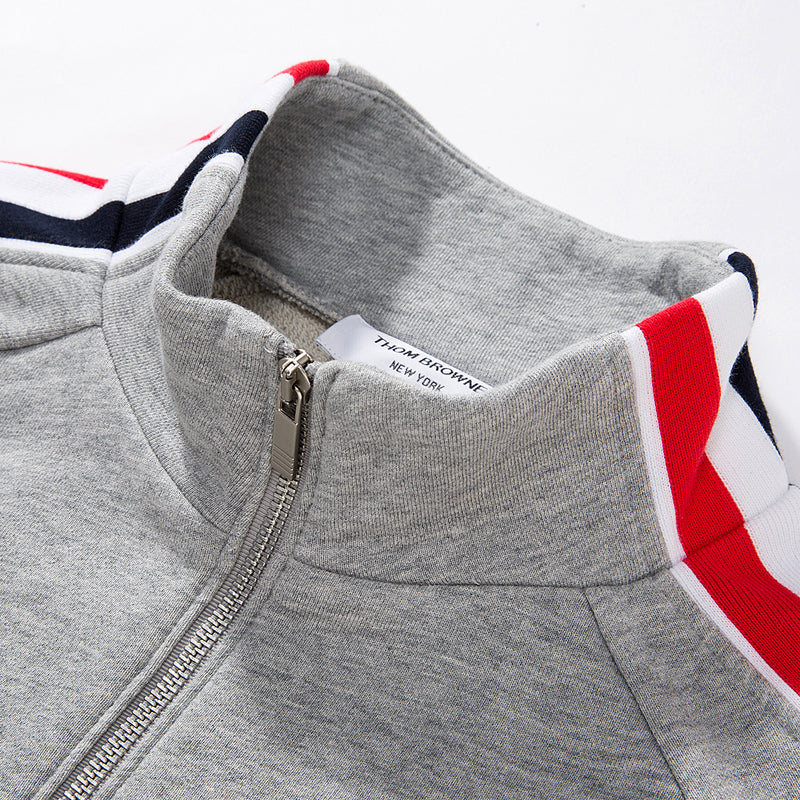 Zip - Up Sweatshirt - Premium Crew Neck Pullover | Thom Browne