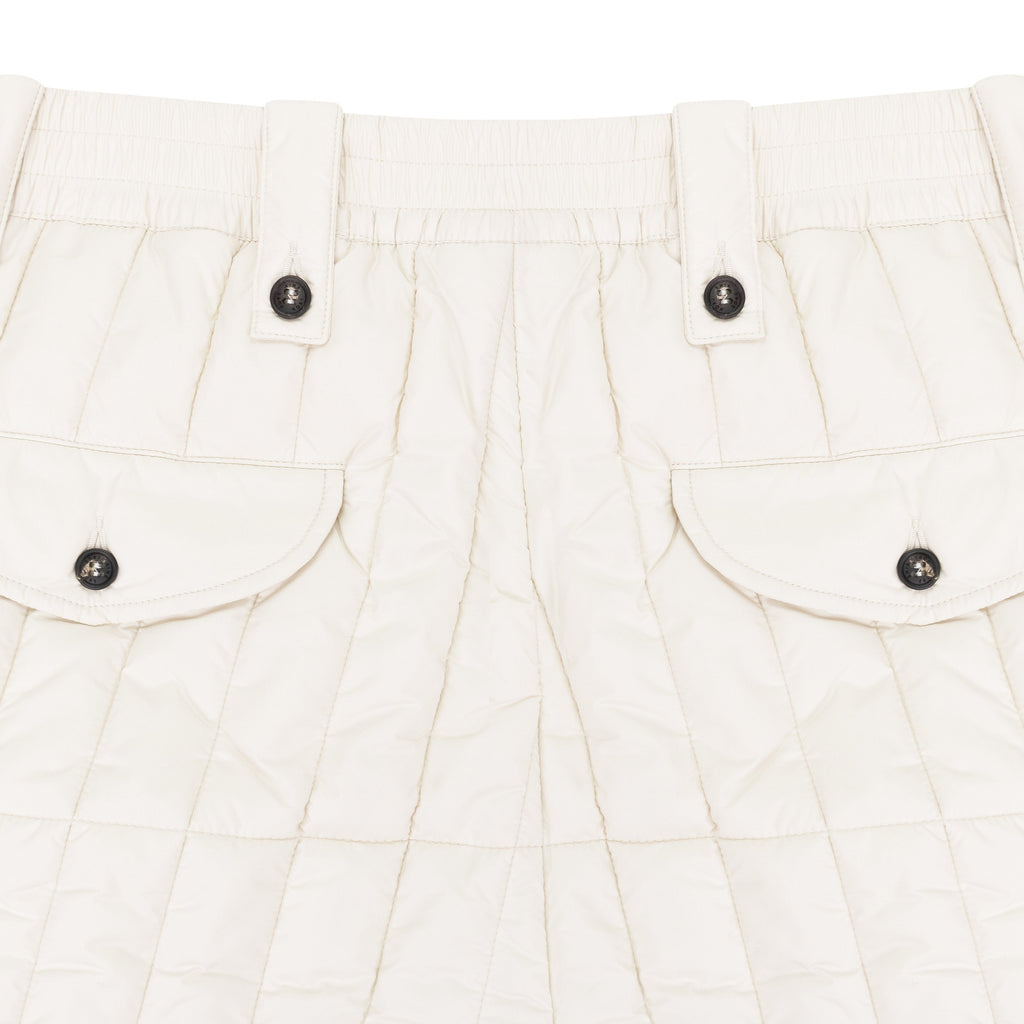 WHITE WOOLRICH FILLED PANTS