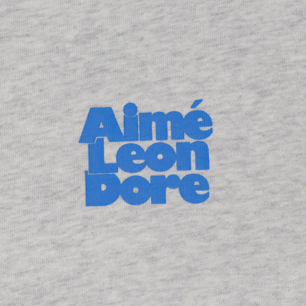 Grey SS Stacked Logo Tee