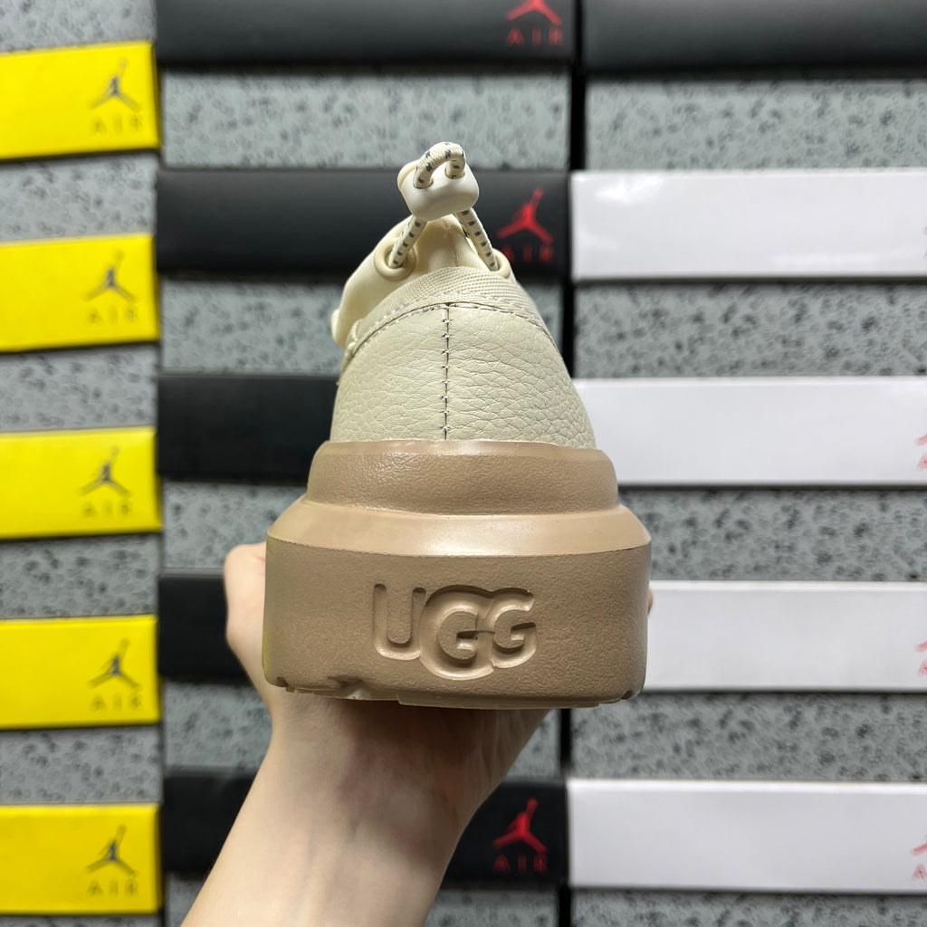 UGG Tasman Platform Mule – Cream Leather