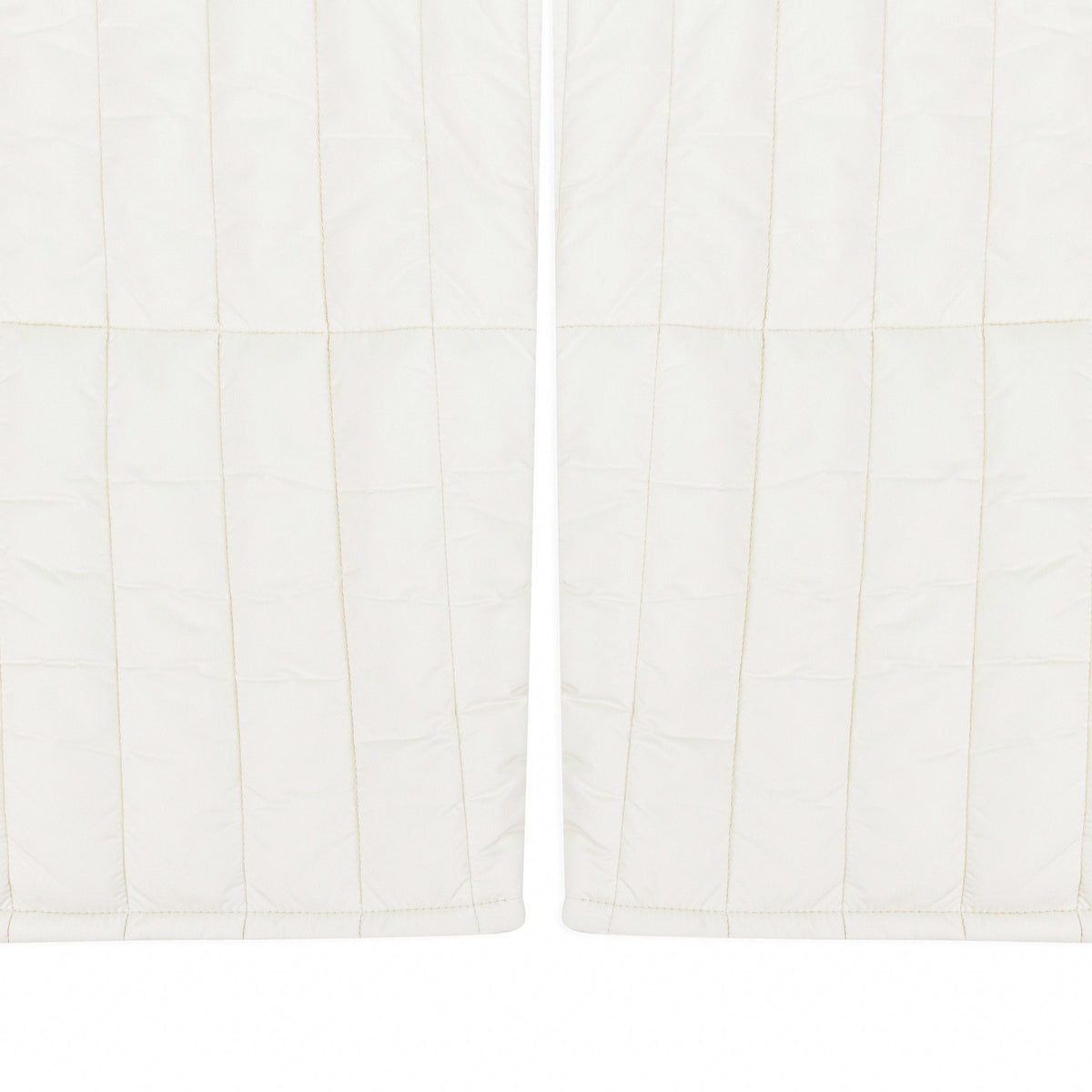 WHITE WOOLRICH FILLED PANTS