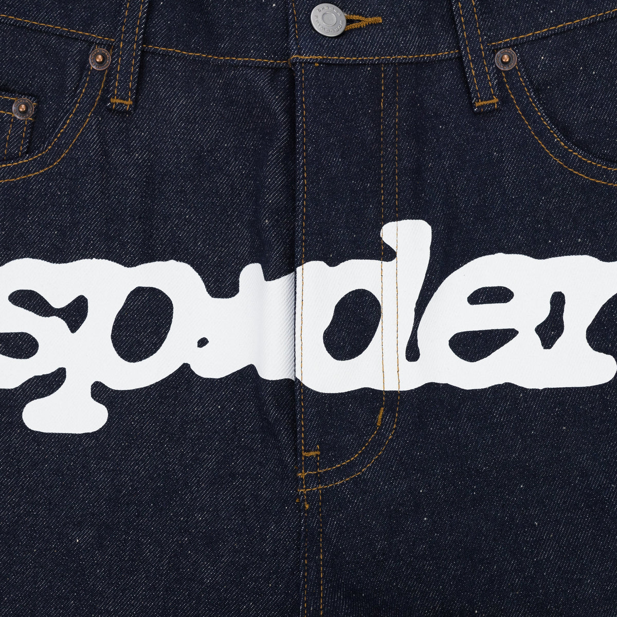 Indigo Indigo V3 LOGO DENIM SHORTS
