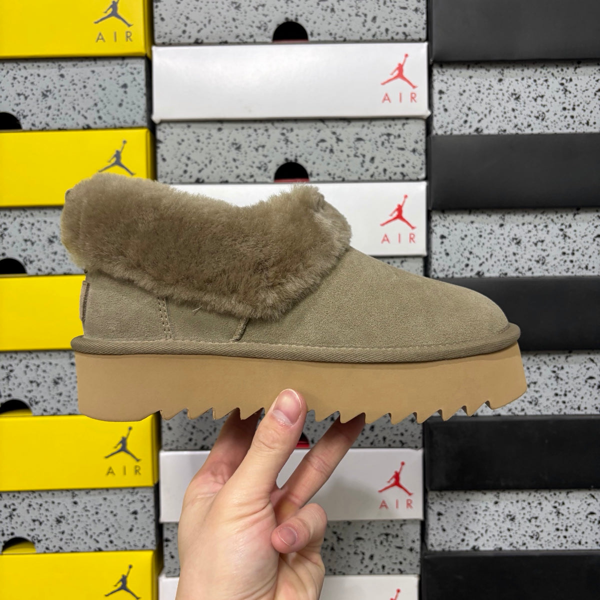 UGG Kallen Lace Platform Boot – Khaki Fawn