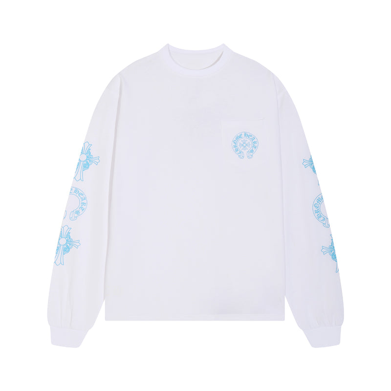 Chrome Hearts Triple Cross Logo L/S T-shirt 8018