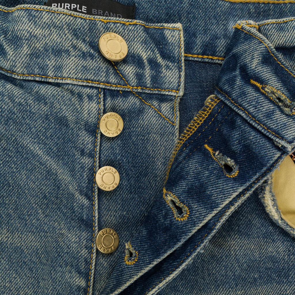 Indigo P018 Vintage Dirty Indigo Wide-Leg Jeans