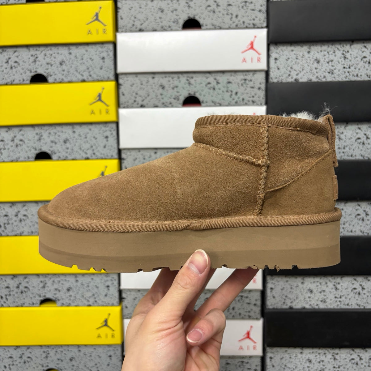 UGG Platform Slip-On Mule – Chestnut