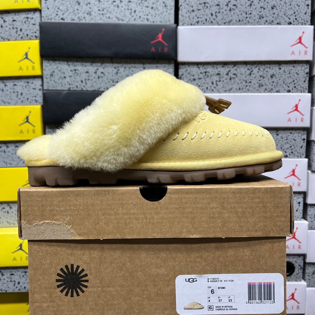 UGG Funkette Shearling Clog – Butter Yellow