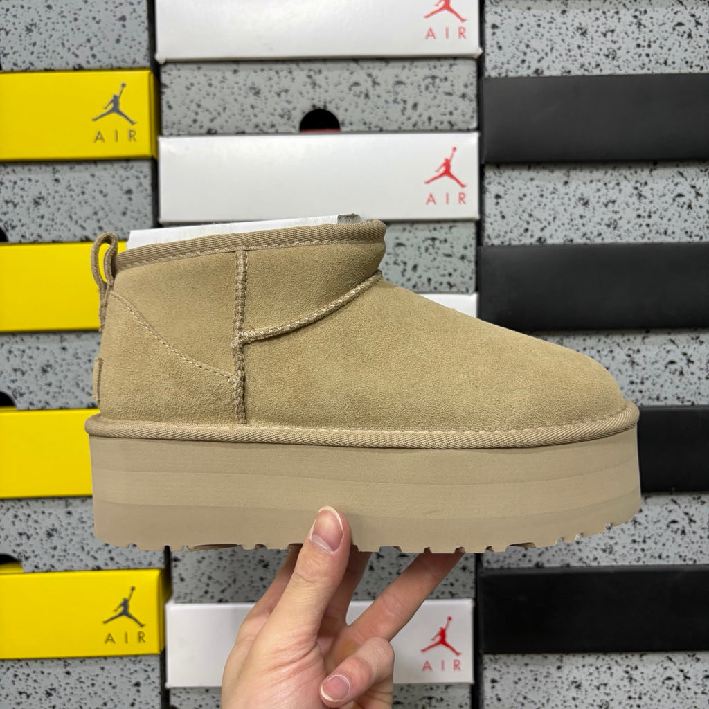 UGG Platform Slip-On Mule – Wheat Khaki (5cm Platform)