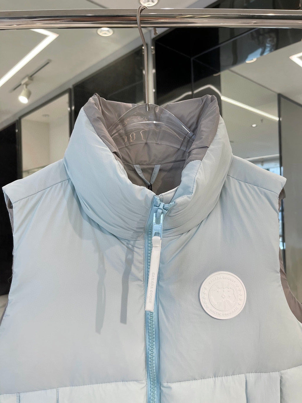 Canada Goose Ice Blue/Grey Reversible Freestyle Down Vest