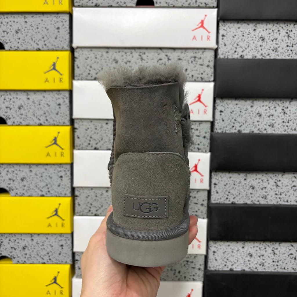 UGG Bailey Button Mini Boot – Grey