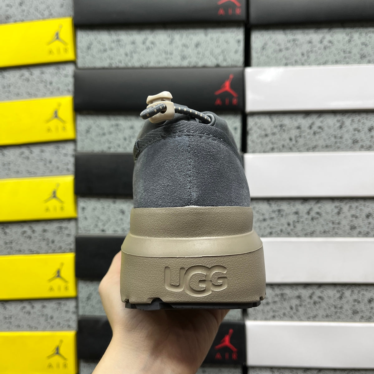 UGG Tasman Platform Mule – Slate Grey & Greige