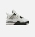 Air Jordan 4 Retro "White Cement" Infant/Toddler Shoe – Summit White/Fire Red/Cement Grey/Black