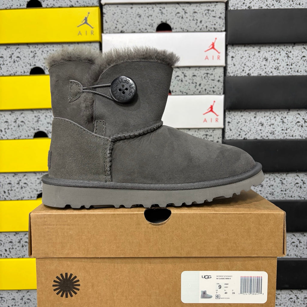 UGG Bailey Button Mini Boot – Grey